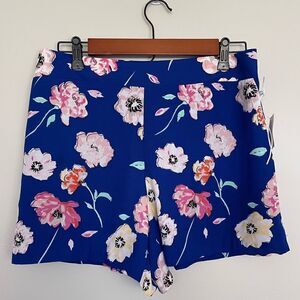 KAARI BLUE High Waist Floral Print Shorts Size Medium